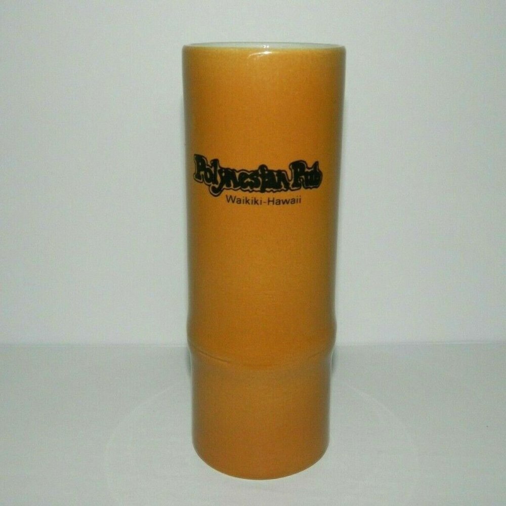 Tiki Mug Pub Waikiki Polynesian Hawaii Brown Bamboo
